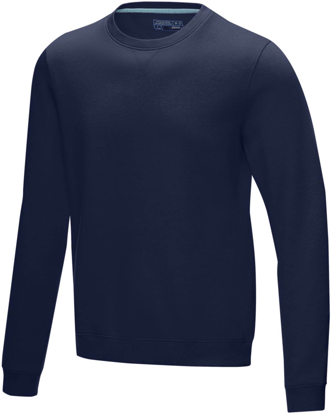 Hovedproduktbilde for Marineblå Elevate Jasper organisk resirkulert rund hals genser herre