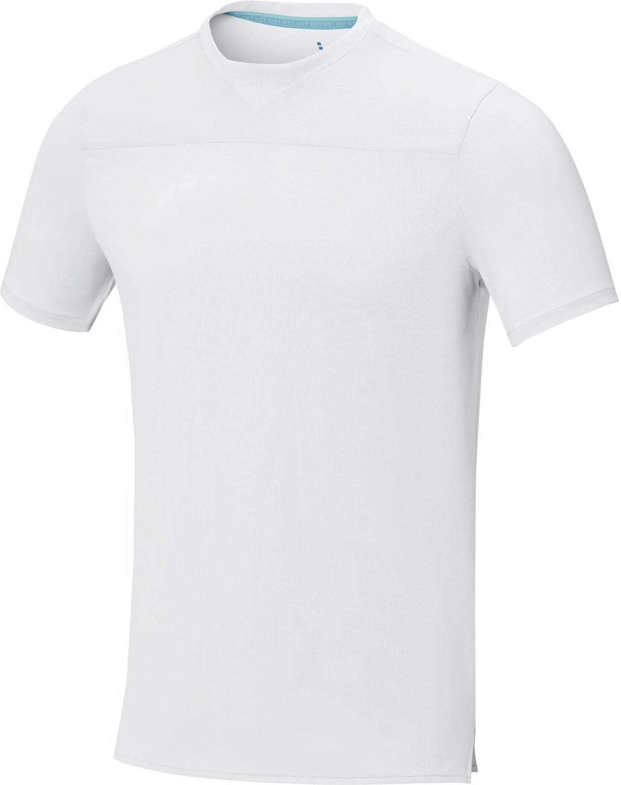 Hovedproduktbilde for Hvit Elevate Borax GRS resirkulert cool fit t-skjorte for herre