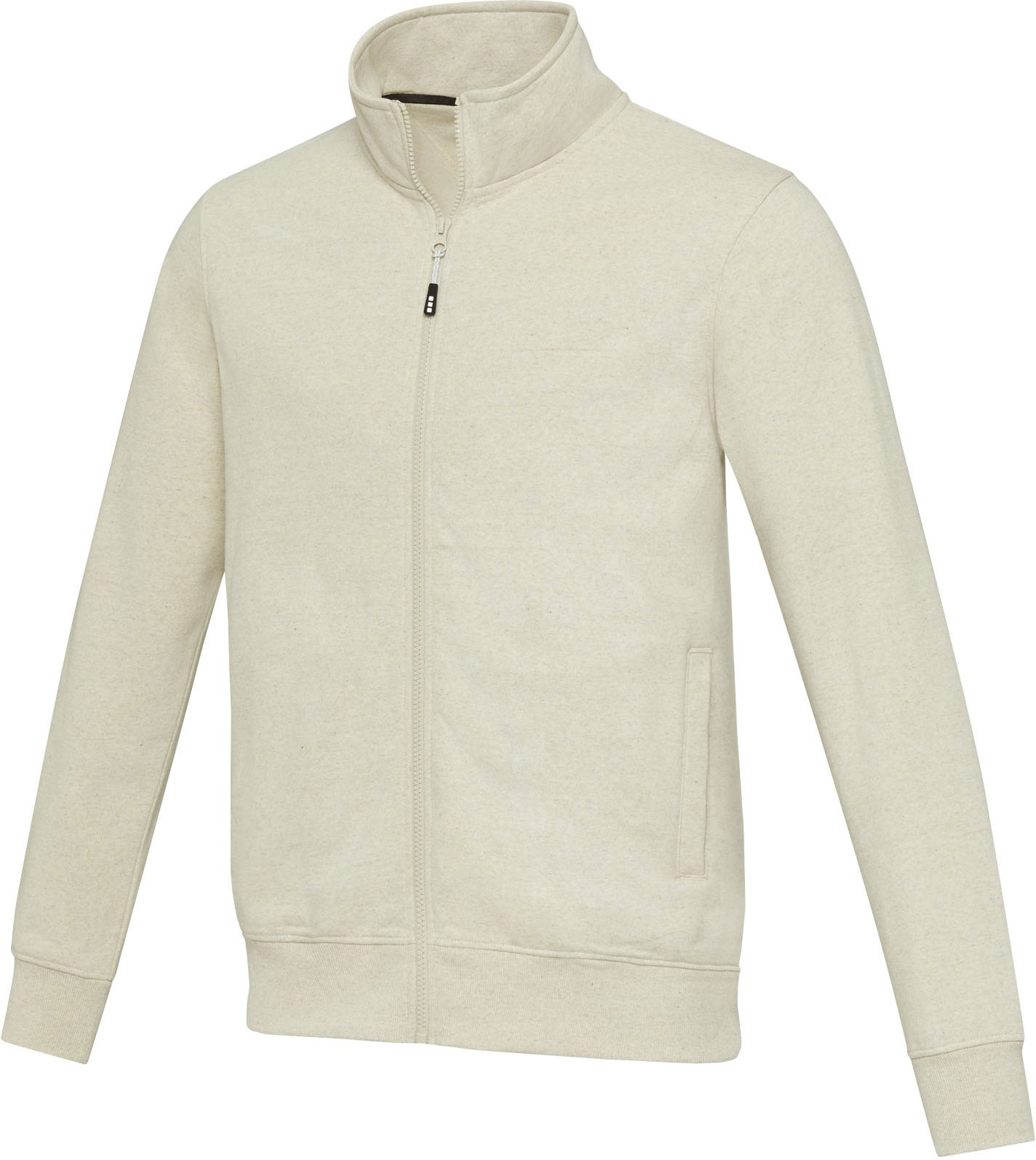 Hovedproduktbilde for Havregryn Elevate Galena unisex Aware™ resirkulert genser med hel glidelås