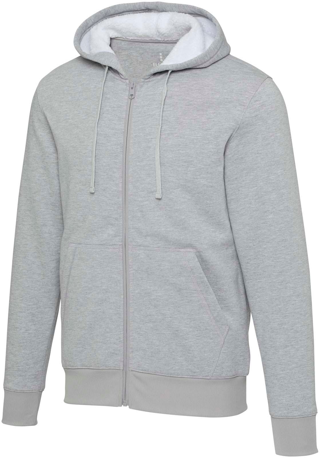 Hovedproduktbilde for Lynggrå Elevate Natron sherpahettegenser med hel glidelås