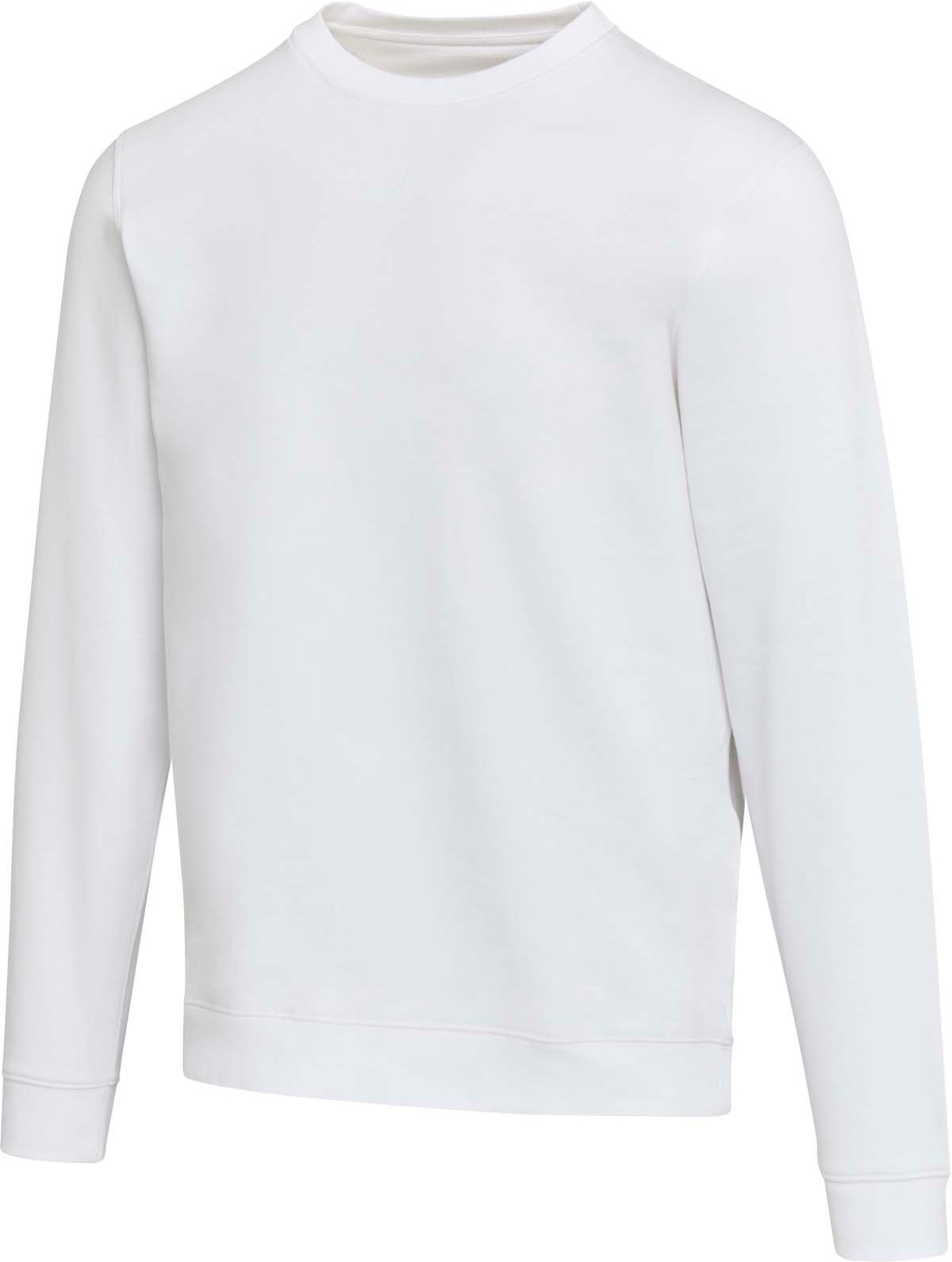 Hovedproduktbilde for Hvit Elevate Jasper 280 g/m² OCS organisk resirkulert unisex collegegenser