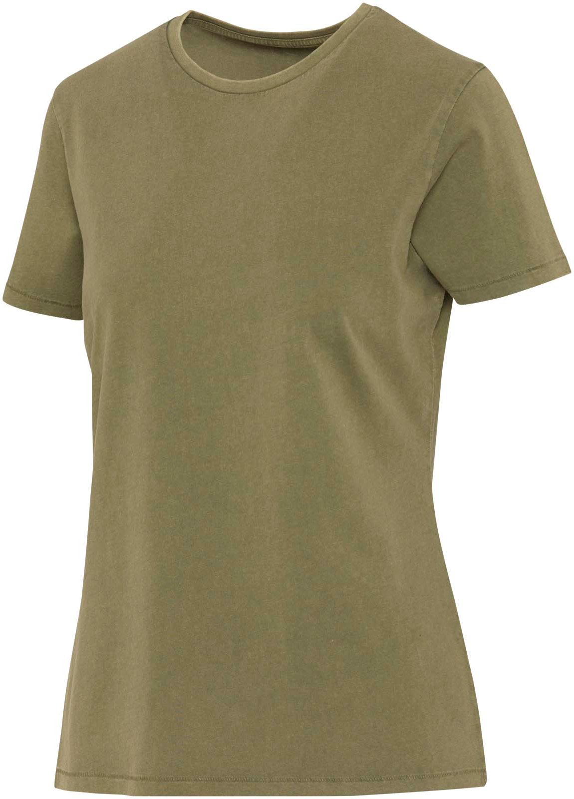 Hovedproduktbilde for Skoggrønn Elevate Nanaimo 160 g/m2 kortermet vasket t-skjorte til dame