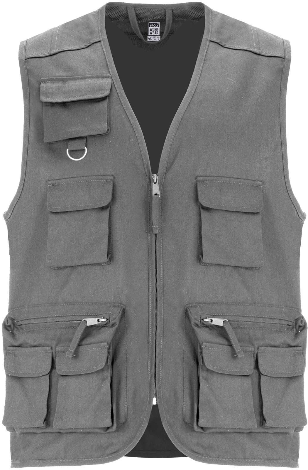 Hovedproduktbilde for Bly Roly WRK Venera 200 g/m2 arbeidsvest med flere lommer og v-hals