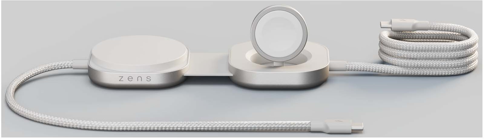 Hovedproduktbilde for Hvit Zens Zens Pro 3 140 W USB-C 3-i-1-ladekabel