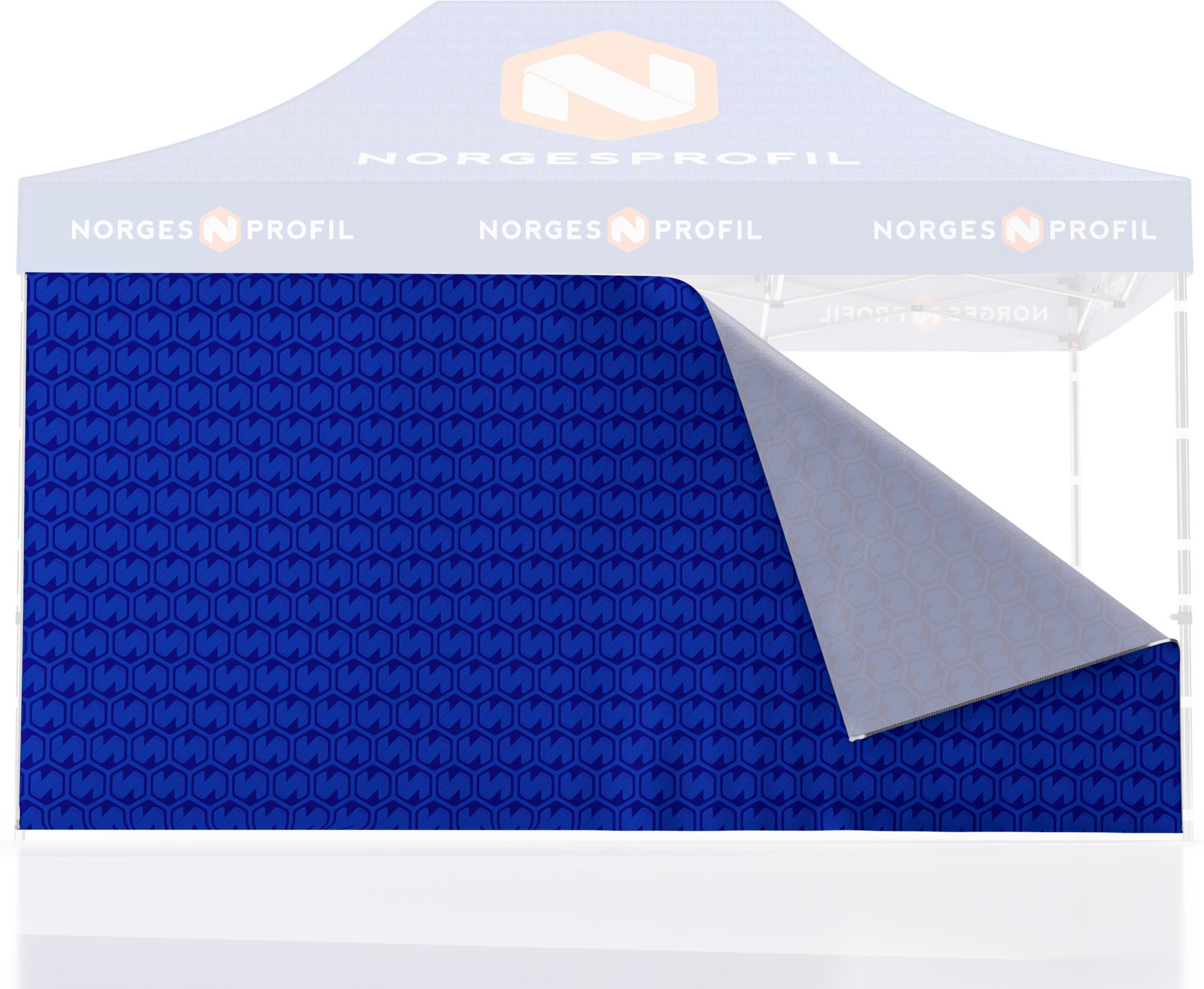 Hovedproduktbilde for Trykk på én side Teltvegg 4,5 meter