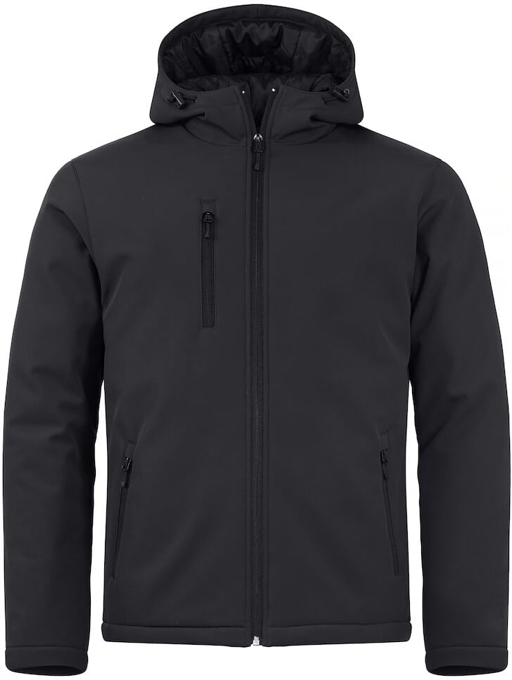 Hovedproduktbilde for Black Clique Vattert Hoody Softshelljakke