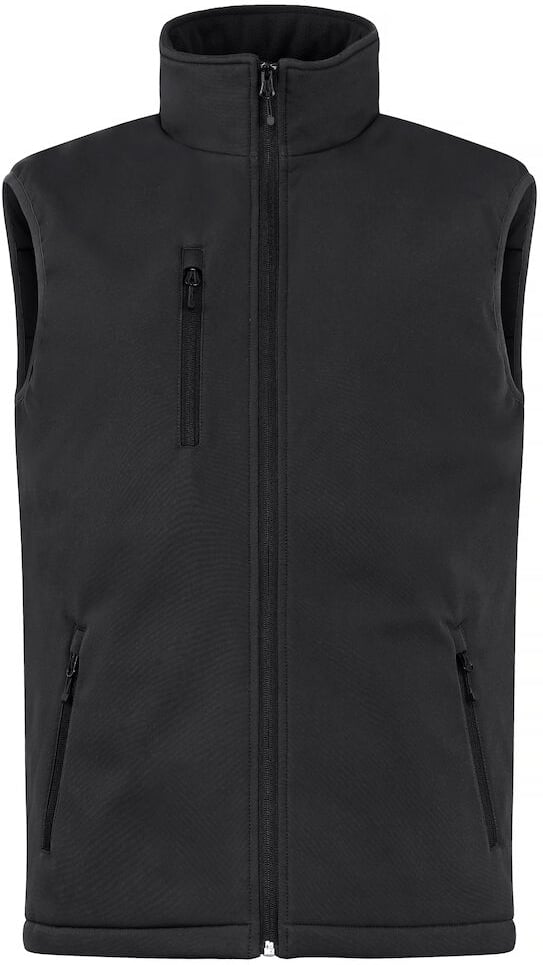 Hovedproduktbilde for Black Clique Vattert Softshellvest