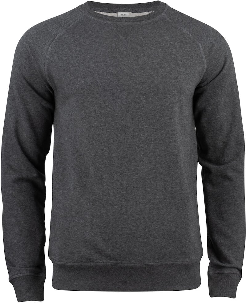 Hovedproduktbilde for Anthracite Melange Clique Premium Økologisk Bomull Collegegenser