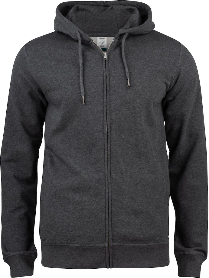 Hovedproduktbilde for Anthracite Melange Clique Premium Økologisk Bomull Hettejakke