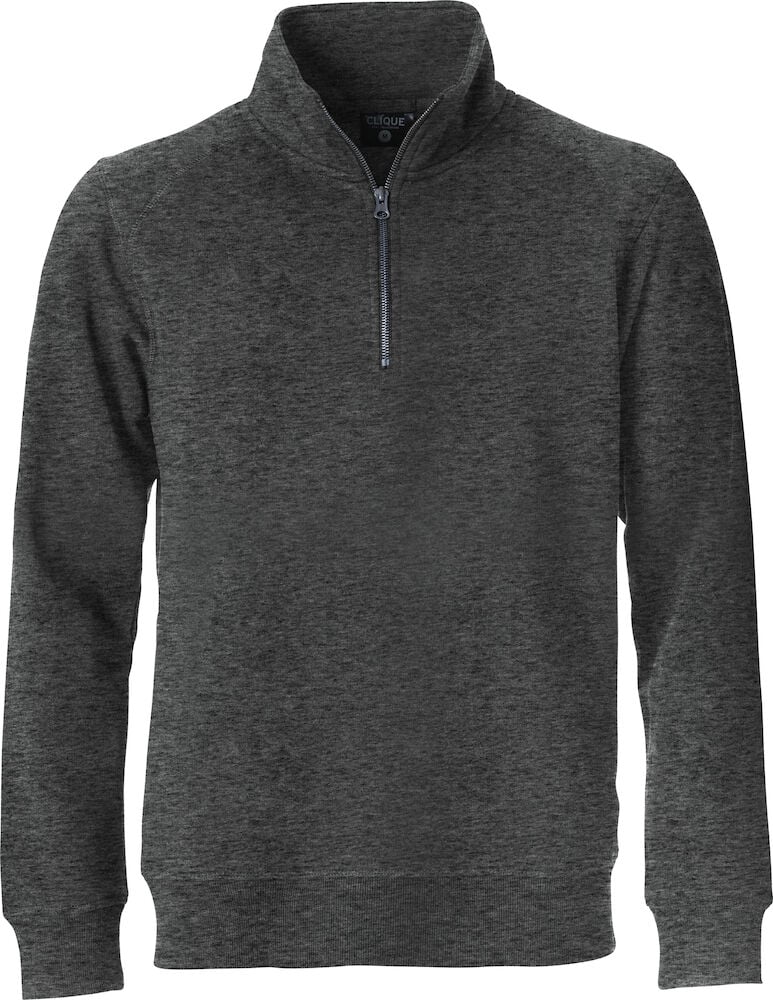 Hovedproduktbilde for Anthracite Melange Clique Classic Half-Zip Genser