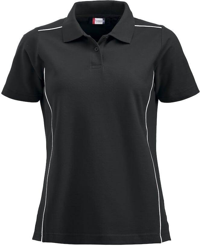 Hovedproduktbilde for Black/White Clique New Alpena Poloskjorte Dame