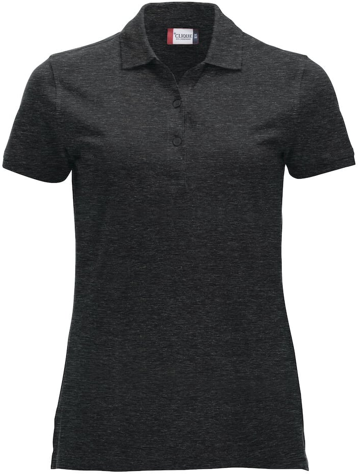 Hovedproduktbilde for Anthracite Melange Clique Classic Marion Poloskjorte Dame