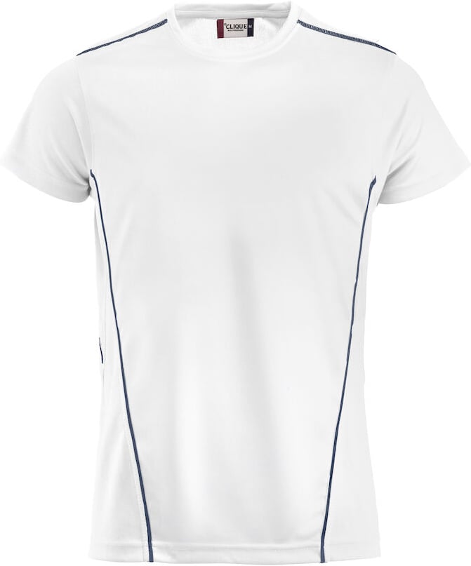 Hovedproduktbilde for White/Navy Clique Ice Sport-T T-skjorte