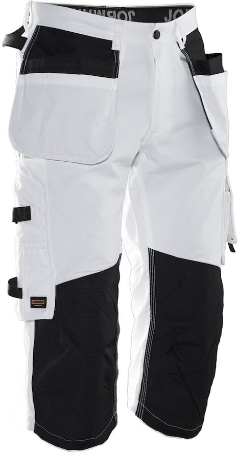 Hovedproduktbilde for White/Black Jobman Pirat Malerbukse