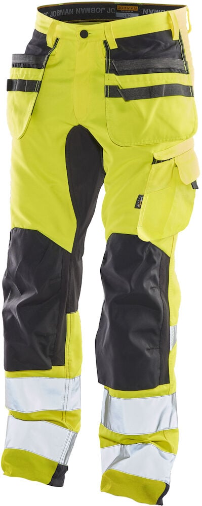 Hovedproduktbilde for Yellow/Black Jobman 2240 Stretch Varsel Håndverksbukse