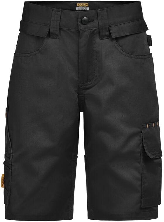 Hovedproduktbilde for Black/Black Jobman Stretch Arbeidsshorts Dame