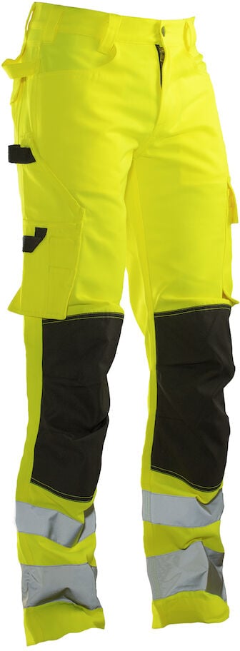 Hovedproduktbilde for Yellow/Black Jobman Hi Viz Cl. 2 Arbeidsbukse