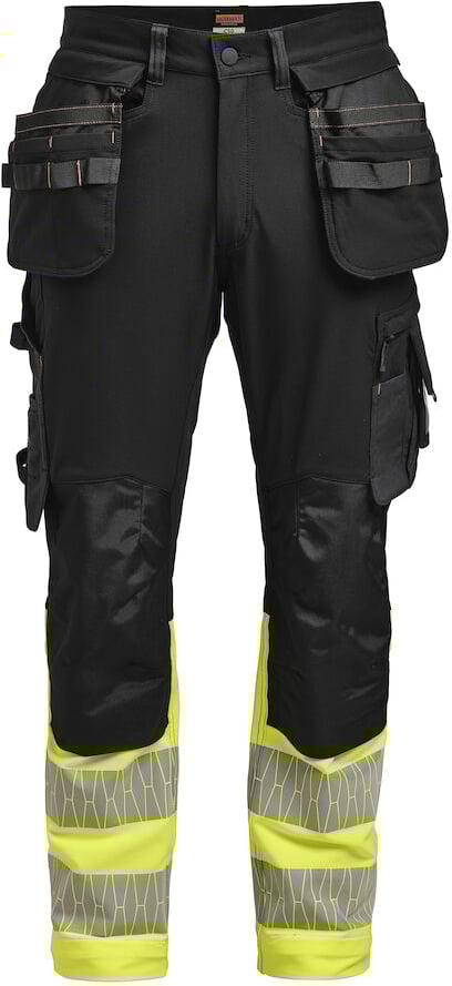 Hovedproduktbilde for Black/HV Yellow Jobman 2392 Stretch Hi-Vis Arbeidsbukse