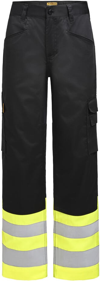Hovedproduktbilde for Black/HV Yellow Jobman Service Stretch Hi-vis Arbeidsbukse