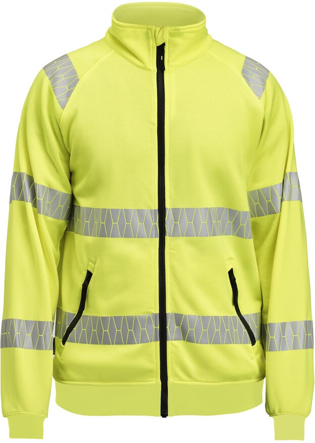 Hovedproduktbilde for HV Yellow Jobman Hi-Vis Collegejakke med Frotté