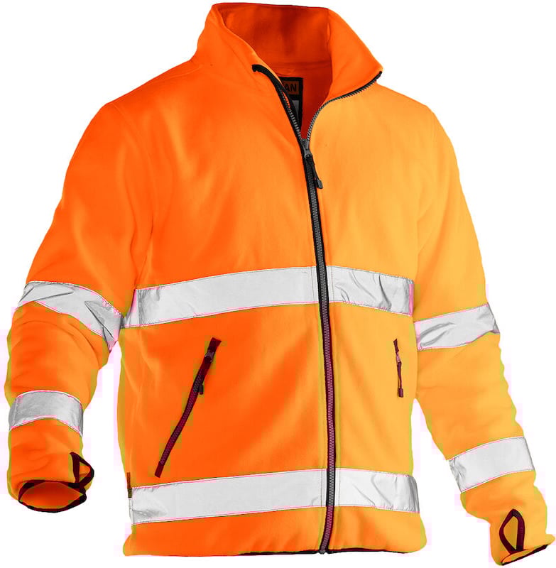 Hovedproduktbilde for Orange Jobman Hi-Vis Kl 3 Fleecejakke