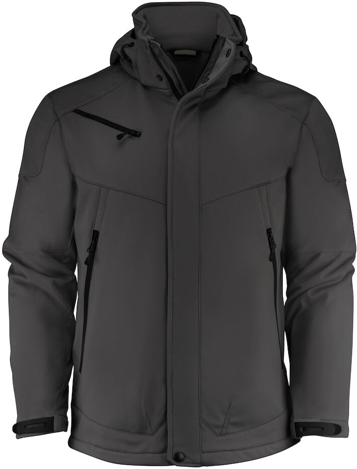 Hovedproduktbilde for Black Printer Skeleton Softshelljakke