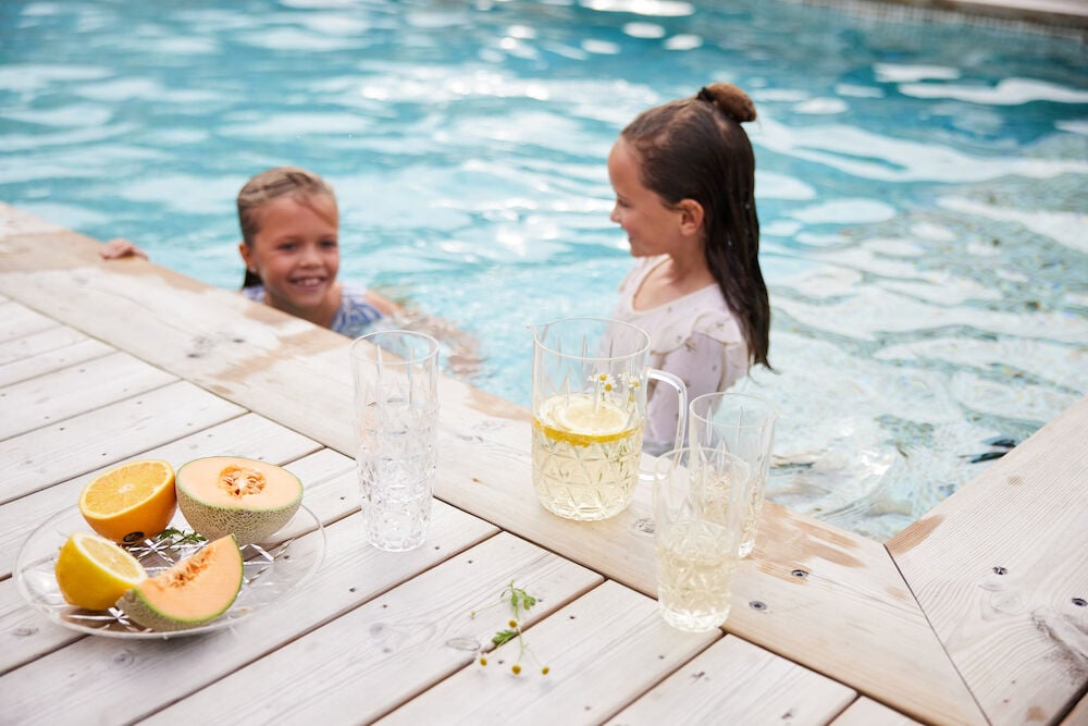 Hovedproduktbilde for 2-15-5017340 Sagaform Picknick all purpose glass 4-pac, transparant  Ø 7