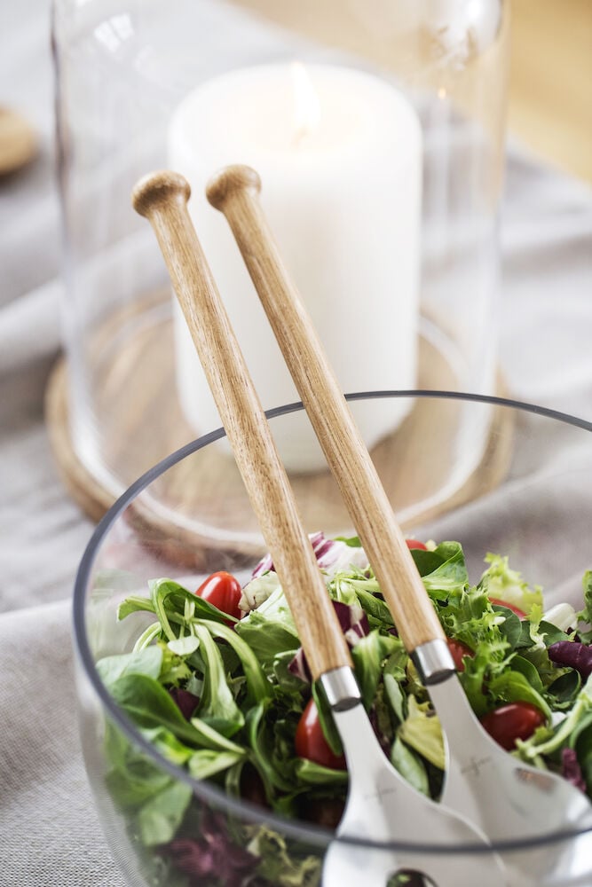 Hovedproduktbilde for 2-15-5017605 Sagaform Oval Oak salatbestikk