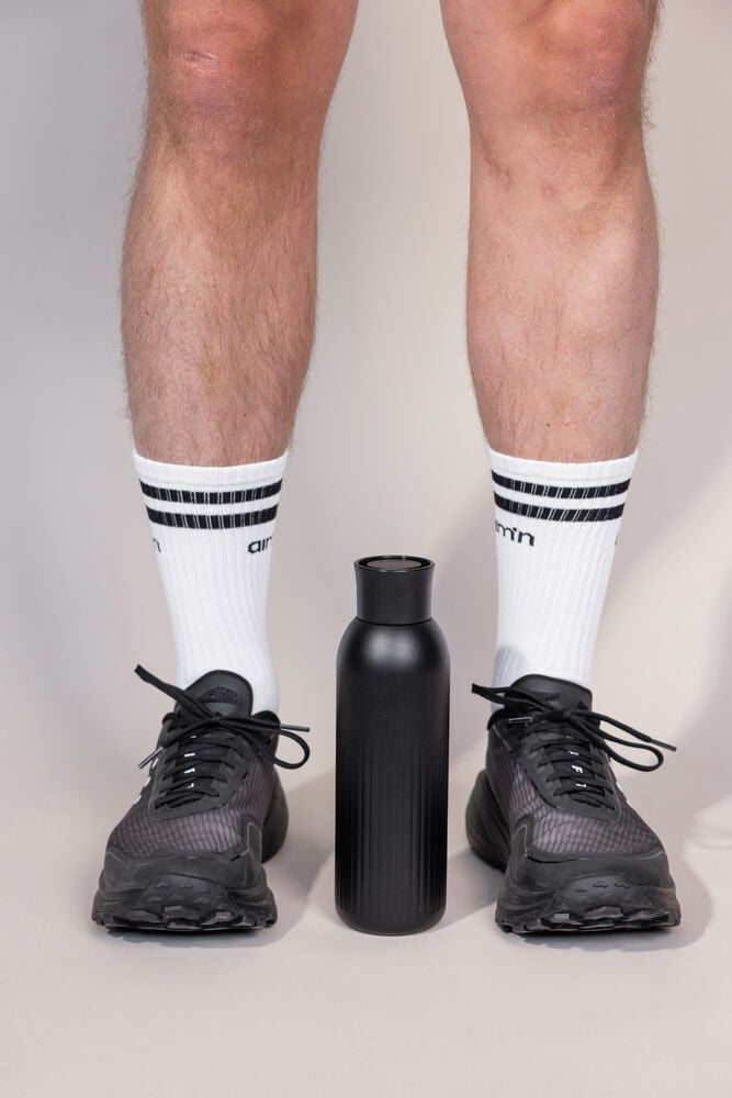 Hovedproduktbilde for 2-15-5018679 Sagaform Tekla Push Resirkulert Stål Termoflaske