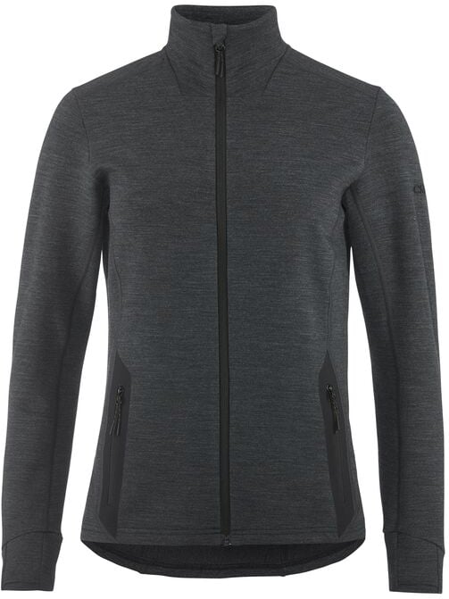 Hovedproduktbilde for Black Melange Craft PRO Explore Wool Midlayer Jakke Dame