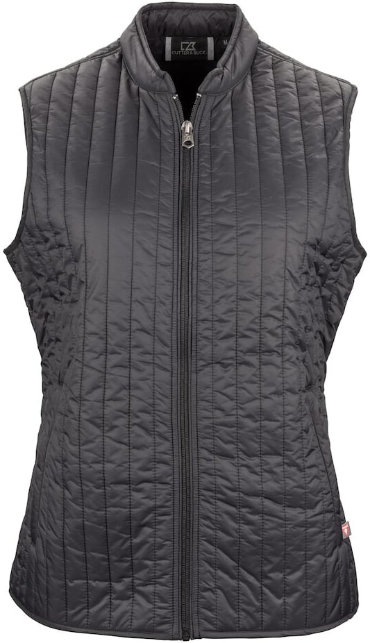 Hovedproduktbilde for Black Cutter & Buck Ozette Vattert Vest Dame