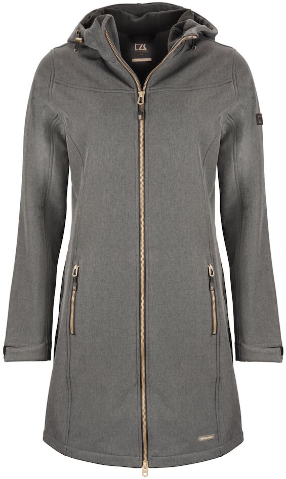 Hovedproduktbilde for Antracite Melange Cutter & Buck Whittier Softshelljakke Dame