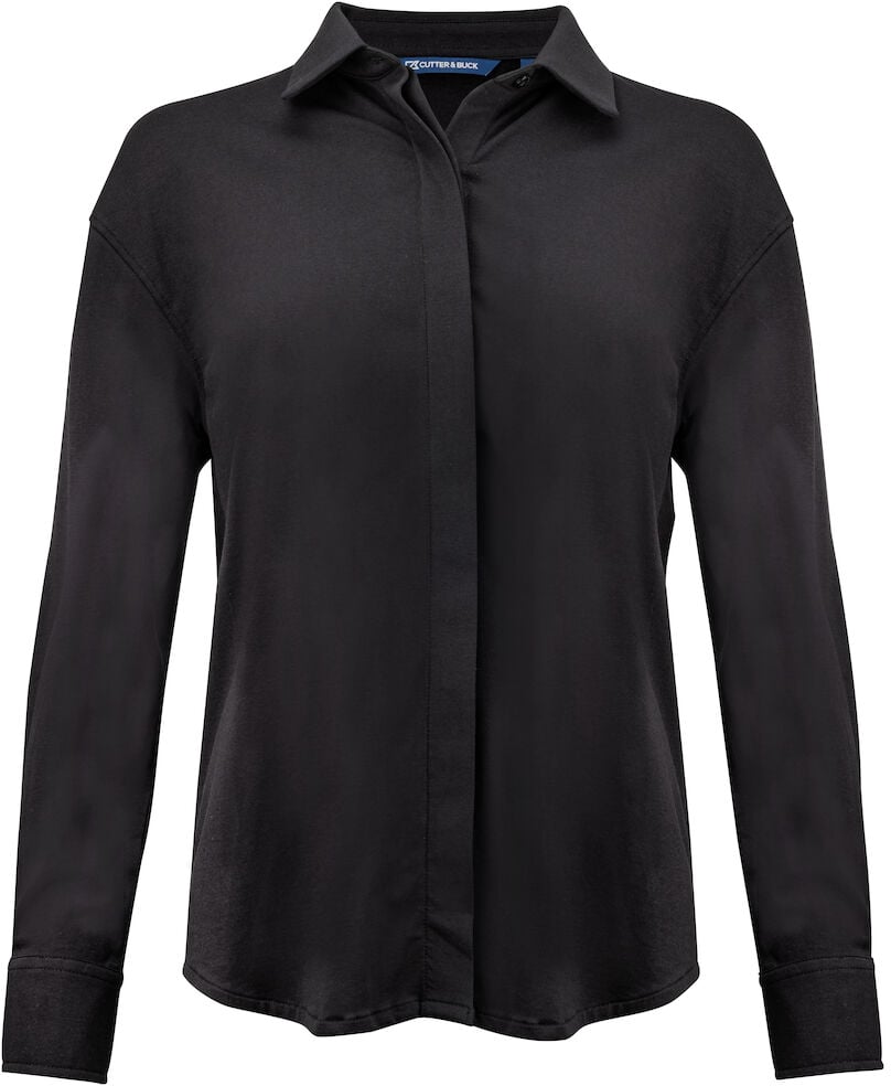 Hovedproduktbilde for Black Cutter & Buck Hedley Stretch Skjorte Dame