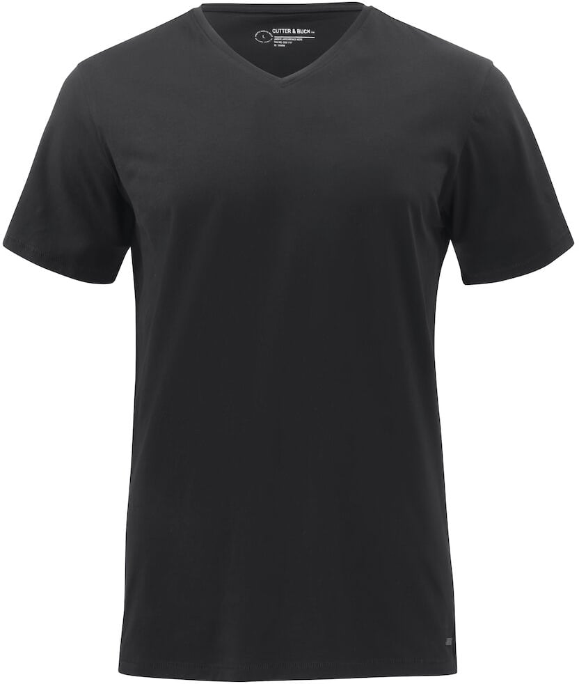 Hovedproduktbilde for Black Cutter & Buck Manzanita V-hals T-skjorte