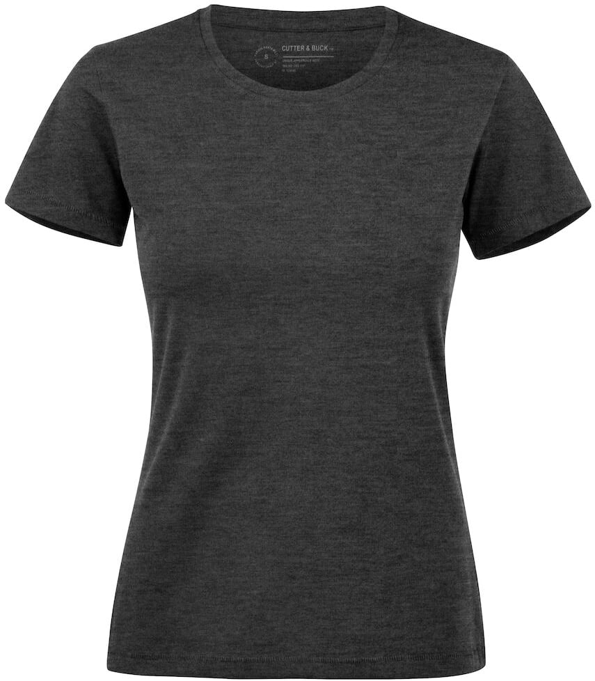 Hovedproduktbilde for Antracite Melange Cutter & Buck Manzanita U-hals T-skjorte Dame
