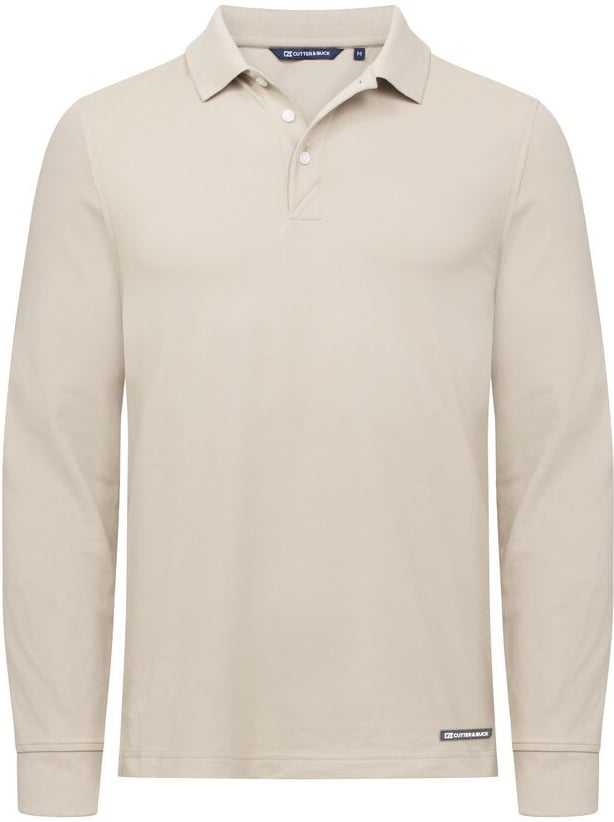 Hovedproduktbilde for Beige Cutter & Buck Advantage Polo Langermet Poloskjorte