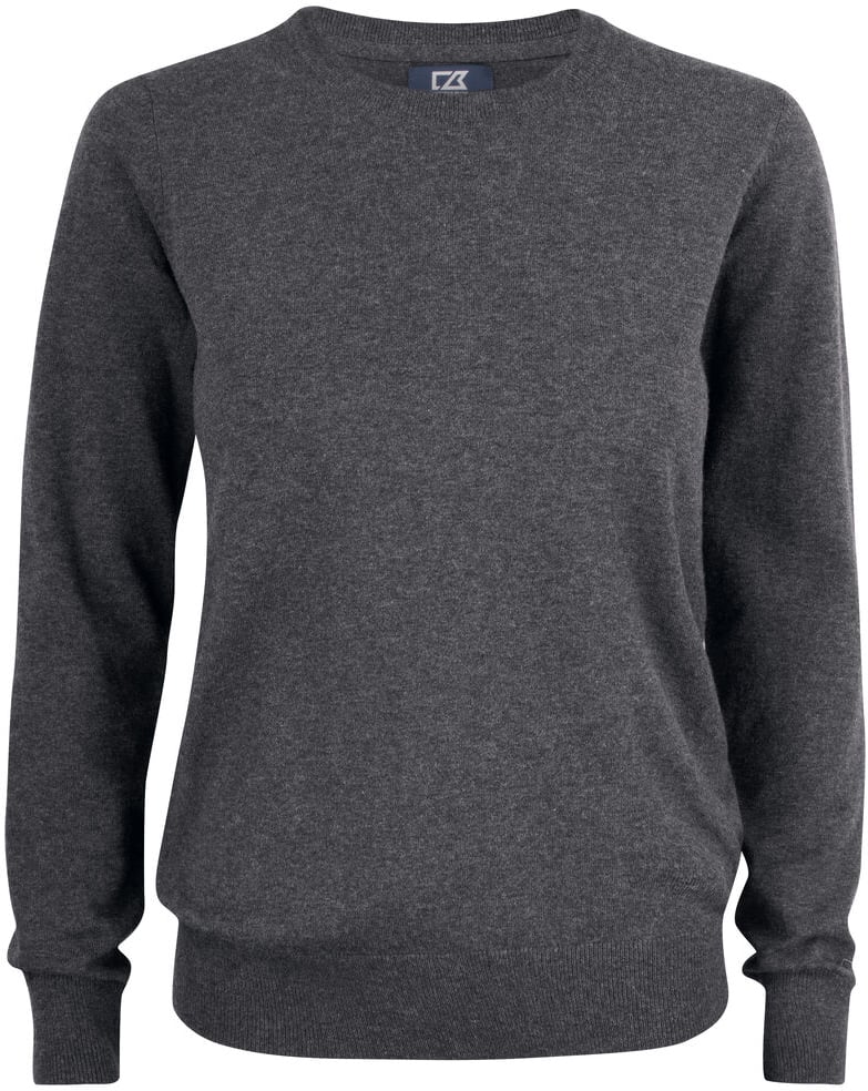 Hovedproduktbilde for Antracite Melange Cutter & Buck Oakville  Strikkegenser Dame