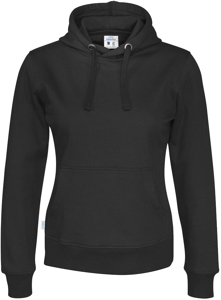 Hovedproduktbilde for Black Cottover Hettegenser Dame