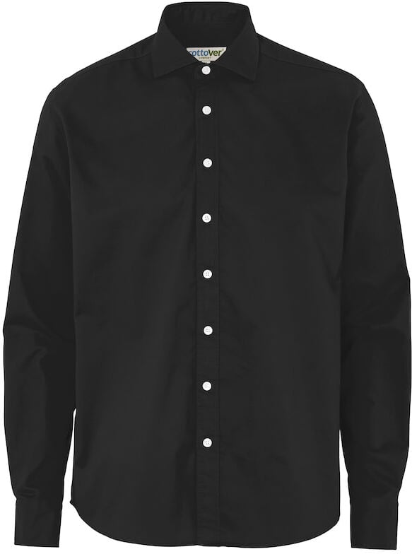 Hovedproduktbilde for Black Cottover Twill Comfort Fit Skjorte