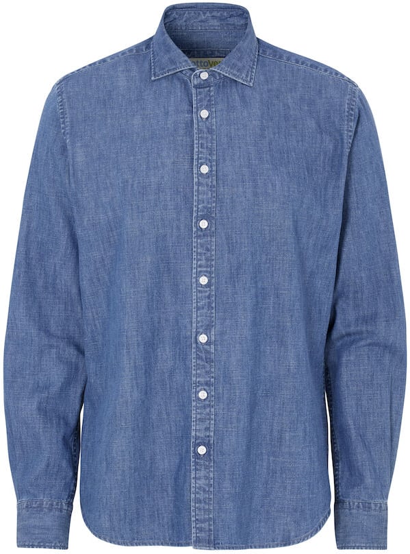 Hovedproduktbilde for Blue Cottover Denim Slim Fit Skjorte