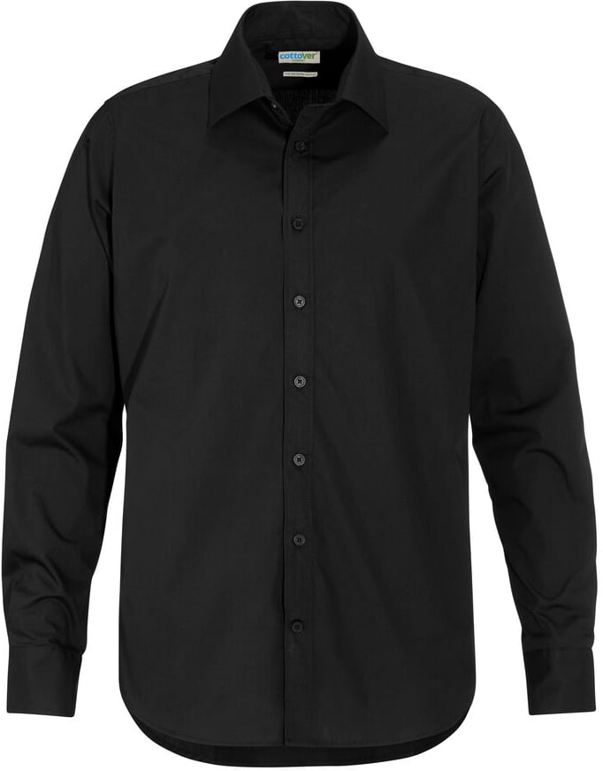 Hovedproduktbilde for Black Cottover Poplin Comfort Fit Skjorte