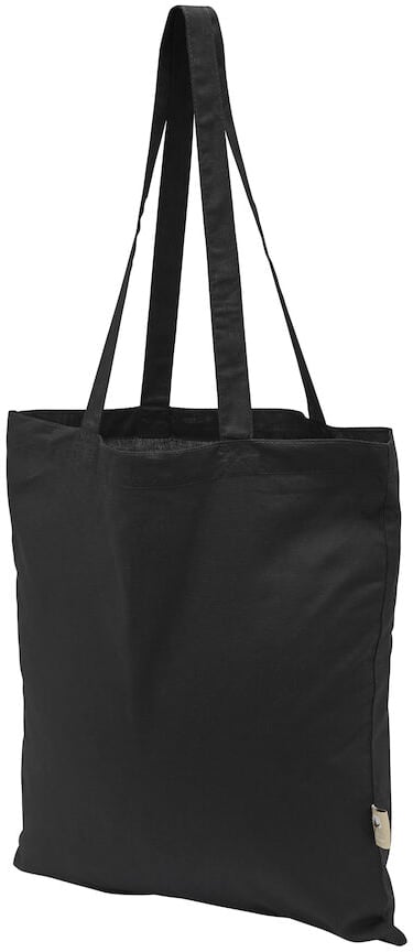 Hovedproduktbilde for Black Cottover Long Handle 140 g/m2 GOTS Økologisk Bomull Handlenett