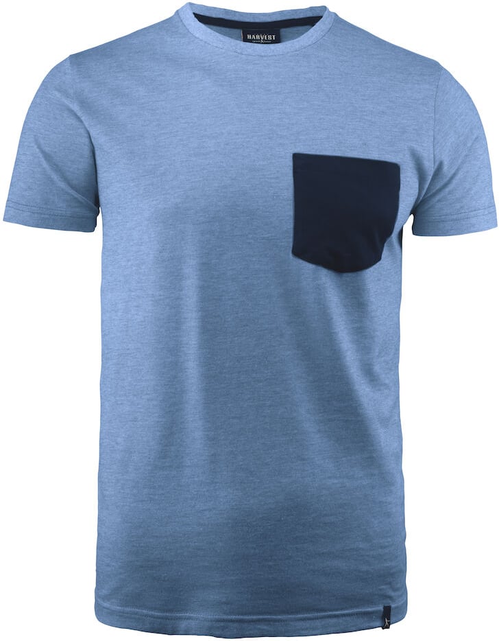 Hovedproduktbilde for Light Blue Melange J. Harvest Portwillow T-skjorte