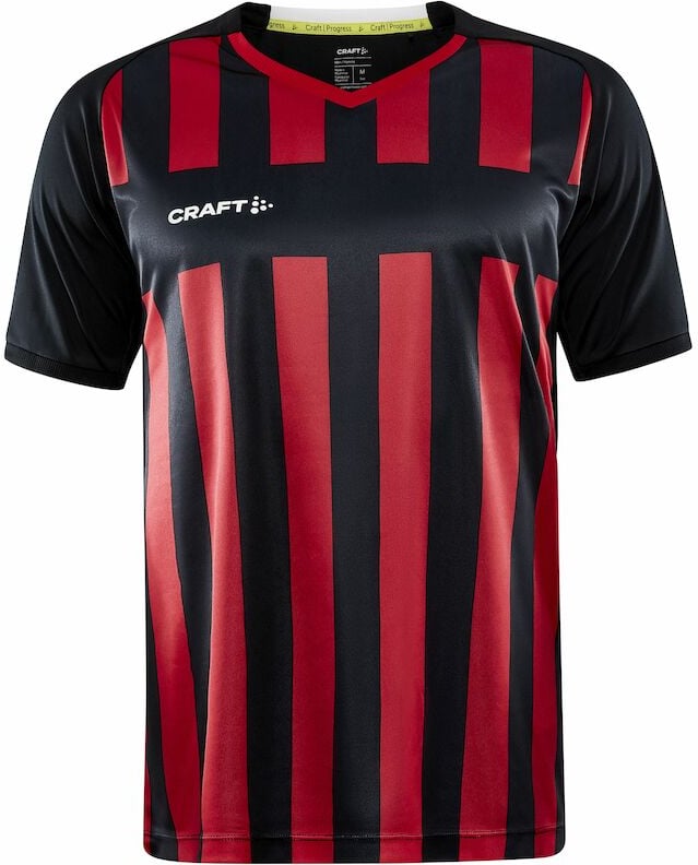 Hovedproduktbilde for Black/Bright Red Craft Teamwear Progress 2.0 Stripe  T-skjorte