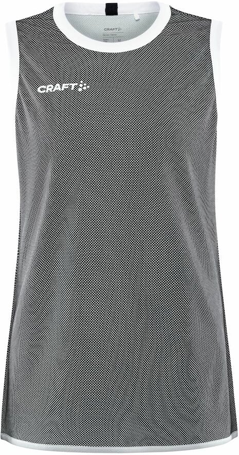Hovedproduktbilde for Black/White Craft Teamwear Progress Reversible Basket Singlet W