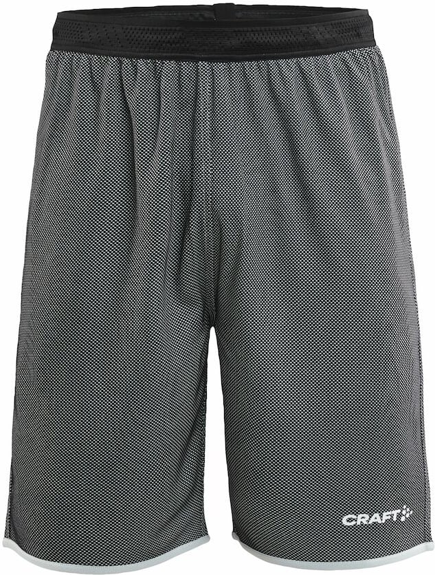 Hovedproduktbilde for Black/White Craft Teamwear Progress Reversible Basket  Shorts