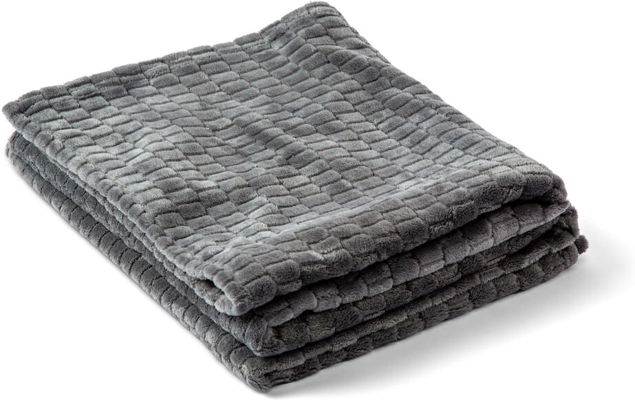 Hovedproduktbilde for Grey Kosta Linnewäfveri Jaquard Fleece Pledd