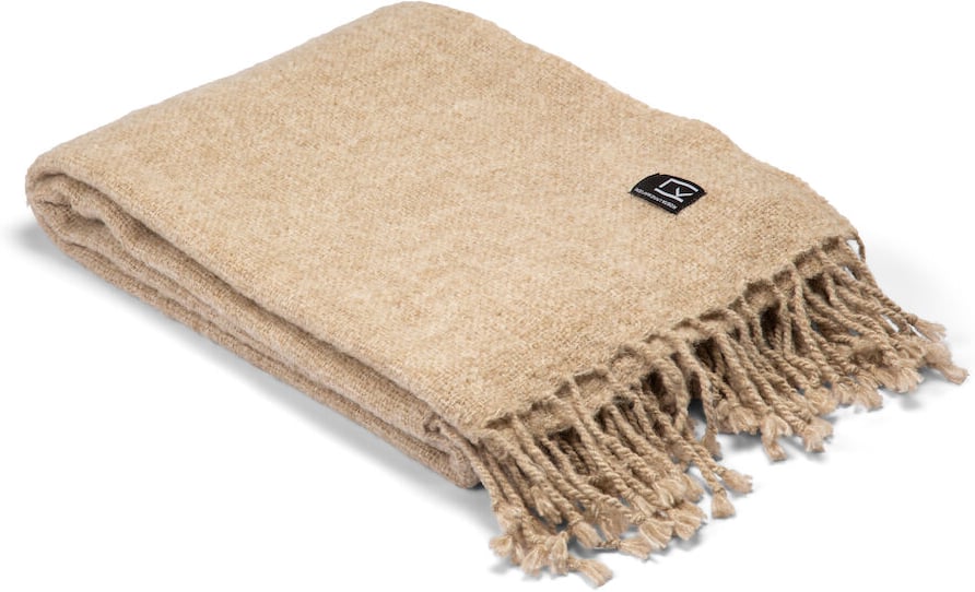 Hovedproduktbilde for Beige Kosta Linnewäfveri Sjövallen Pledd