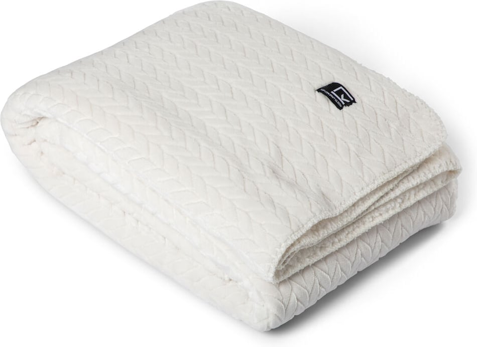 Hovedproduktbilde for Beige Kosta Linnewäfveri Smeviken Sherpa Pledd