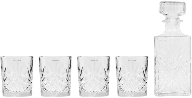 Hovedproduktbilde for White Lord Nelson Carafe with Glass